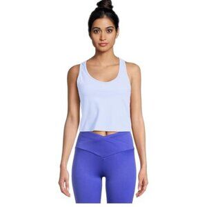 Avia Activewear Women's V-Neck Rib Bra, Blue Birch, XL - NWT